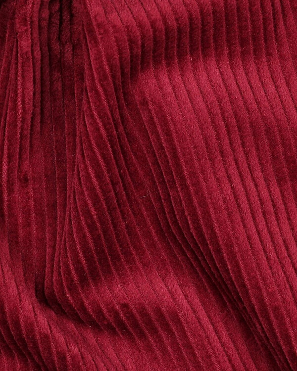Velours côtelé - coton "washed" (rouge vin)