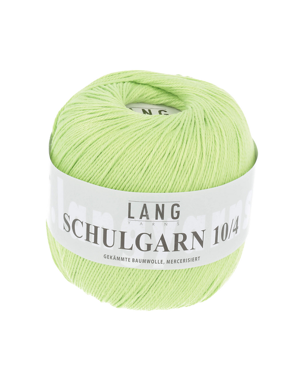 LANG Yarns SCHULGARN 10/4 – Coton classique (0097/vert clair)
