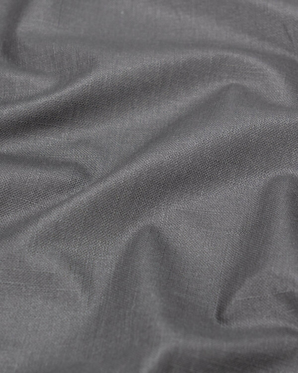 AU Maison - Lin/viscose enduit "Linen Blend-Grey" (anthracite)