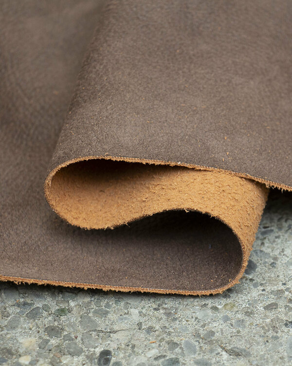 Similicuir microfibres/cuir "Recycling - Fusion" (tabac)