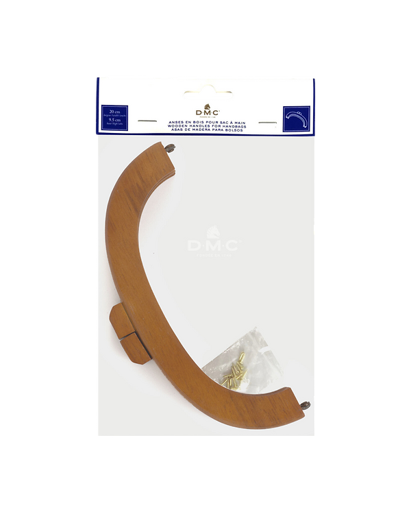 Fermoir de sac en bois – magnétique (brun rougeâtre) de DMC