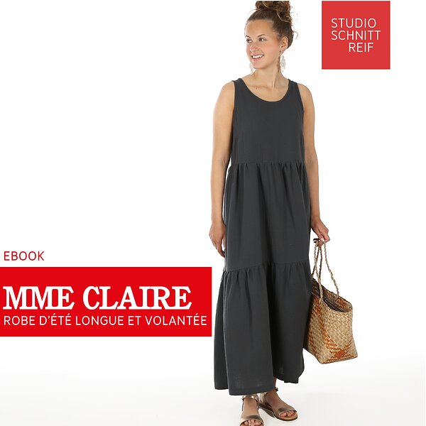 Tuto & patron PDF - Robe pour femmes "Madame Claire" (XS-XXL) de STUDIO SCHNITTREIF (en français)
