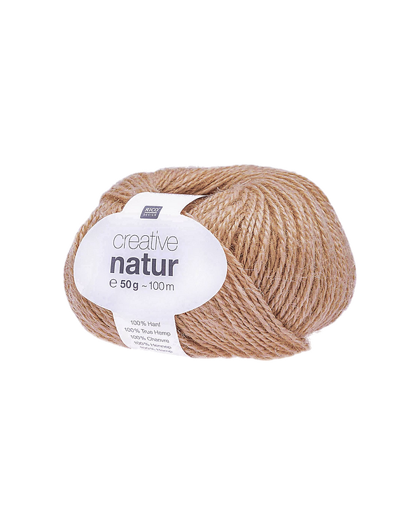Fil de chanvre - Rico Creative Natur (brun clair)