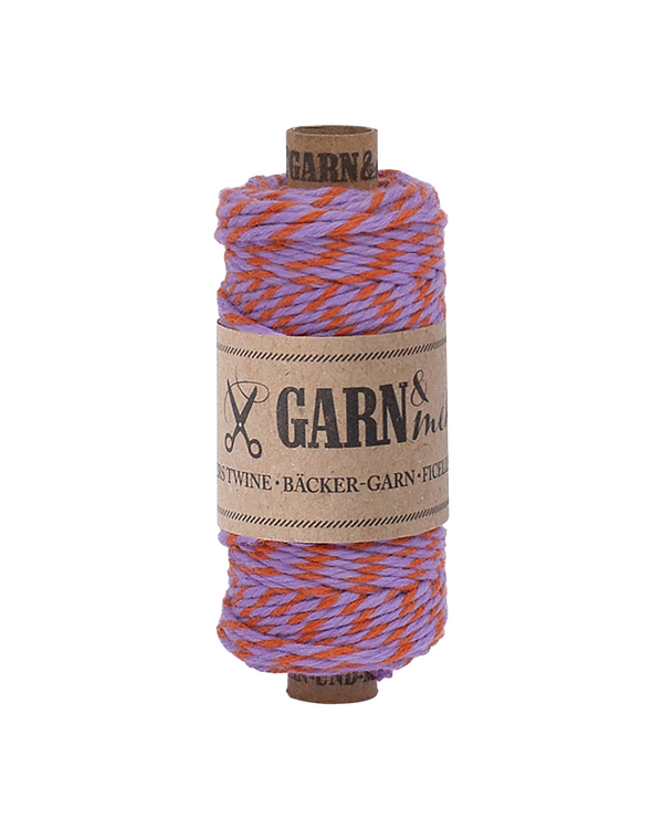 Ficelle Bakers Twine "Mix" Ø 2 mm (lilas/terracotta)