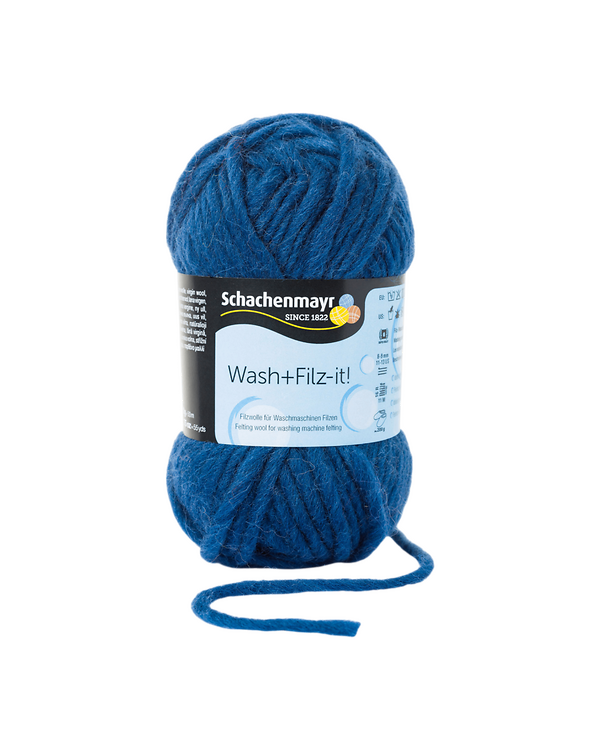 Laine à feutrer - "Wash+Filz-it!" (indigo) de Schachenmayr