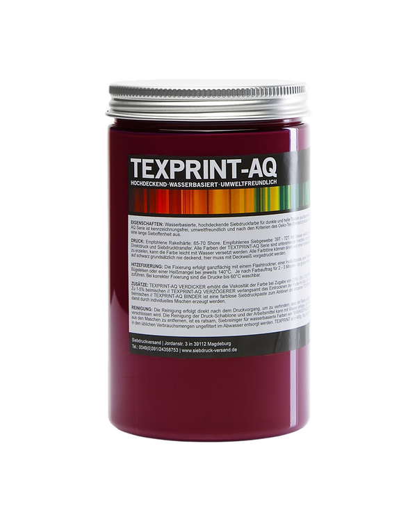 Encre de sérigraphie - opaque "TEXPRINT-AQ" 250 g (42/rouge carmin)