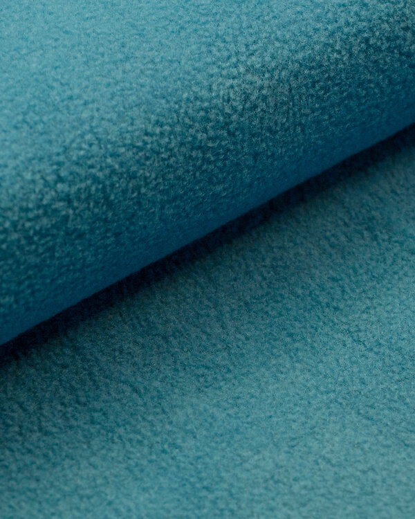 Tissu polaire - antipilling "Fleece" (bleu pétrole)