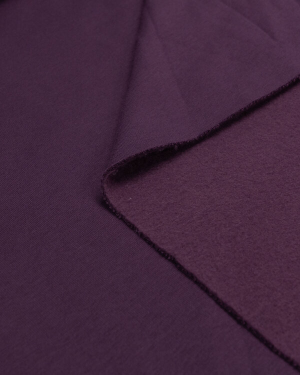 Sweat de coton "Heavy Jogging" (aubergine)