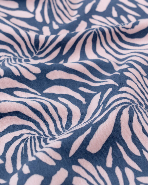 Nicki coton "Abstract" (bleu foncé-rose clair)