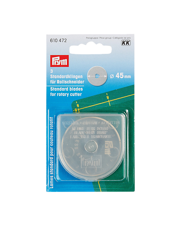 PRYM lame pour couteau rotatif Ø 45 mm, paquet à 3 pces 610472