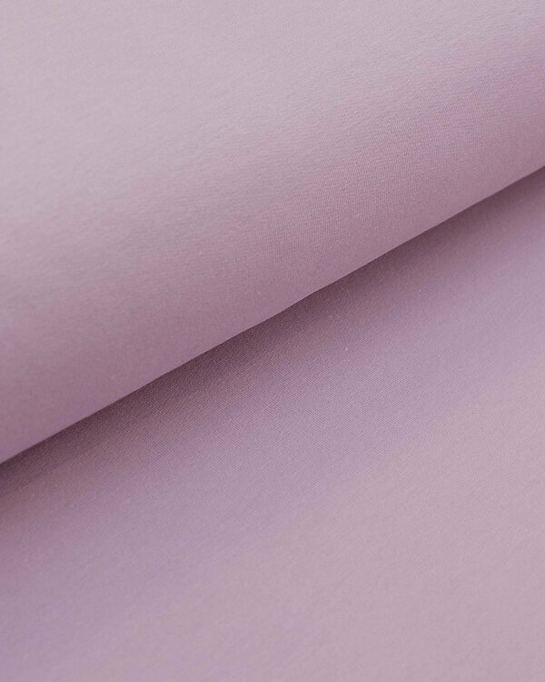 Jersey de coton bio - uni "Pierre & Marie" (lilas grisé)