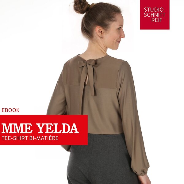 Tuto & patron PDF - shirt blouse "Madame Yelda" (Gr. XS-XXL) de STUDIO SCHNITTREIF (en français)