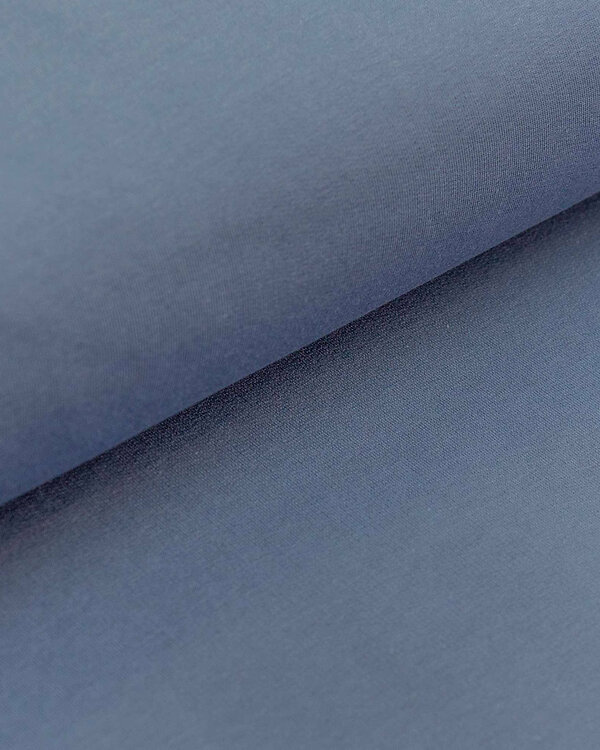 Sweat d'été de coton bio - french terry "Nola" (bleu jean)