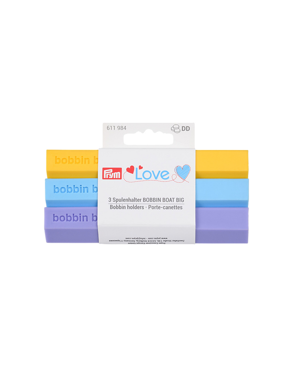 PRYM Love Porte-canette "Jumbo Bobbin Boat" (jaune/bleu/lilas) 611987