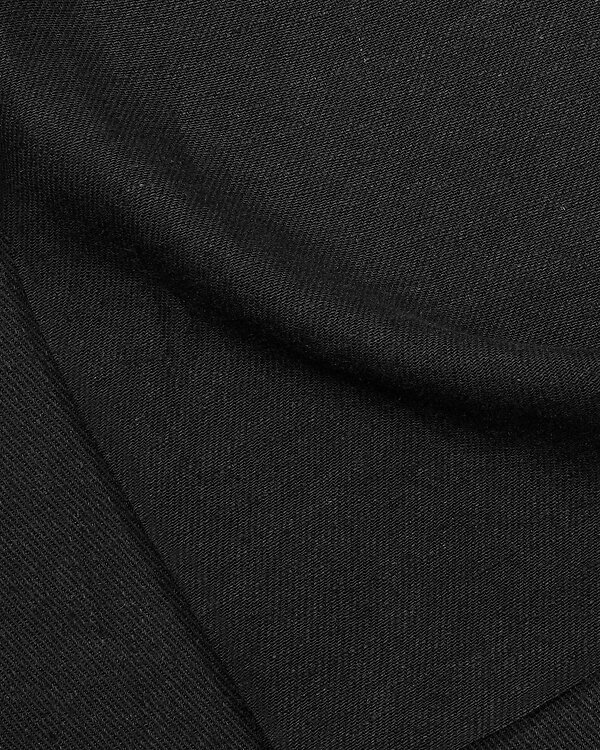 Lin/viscose Livaeco "Twill - black" (noir) de ATELIER BRUNETTE