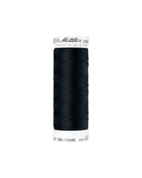 Mettler fil à coudre - extensible "Seraflex" - bobine à 130 m (4000/noir)