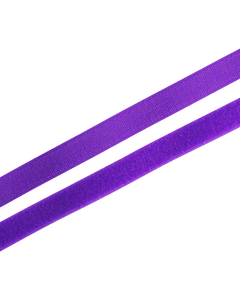 Velcro/bande auto-agrippante "Crochet & velours" 20 mm - morceau de 1 m (violet)