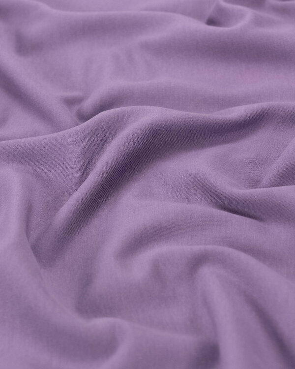 Sweat de coton bio - uni "Soft Alva" (violet grisé)
