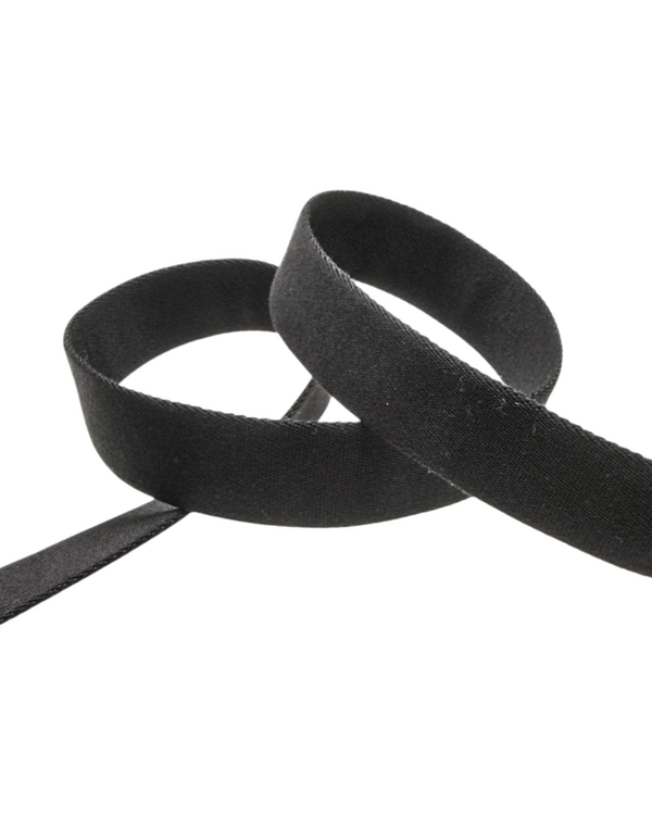 Sangle viscose "Lewis" 20/30/40/50 mm (noir)