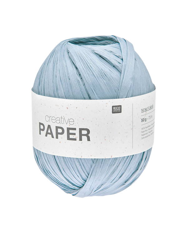 Fil de papier - Rico Creative Paper (bleu fumée)