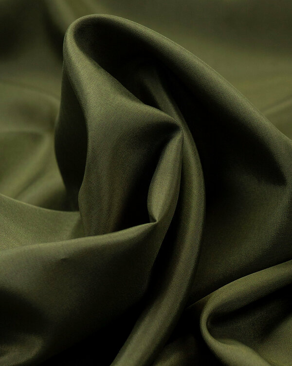 Tissu pour doublure viscose - uni "Neva'viscon®" (olive)