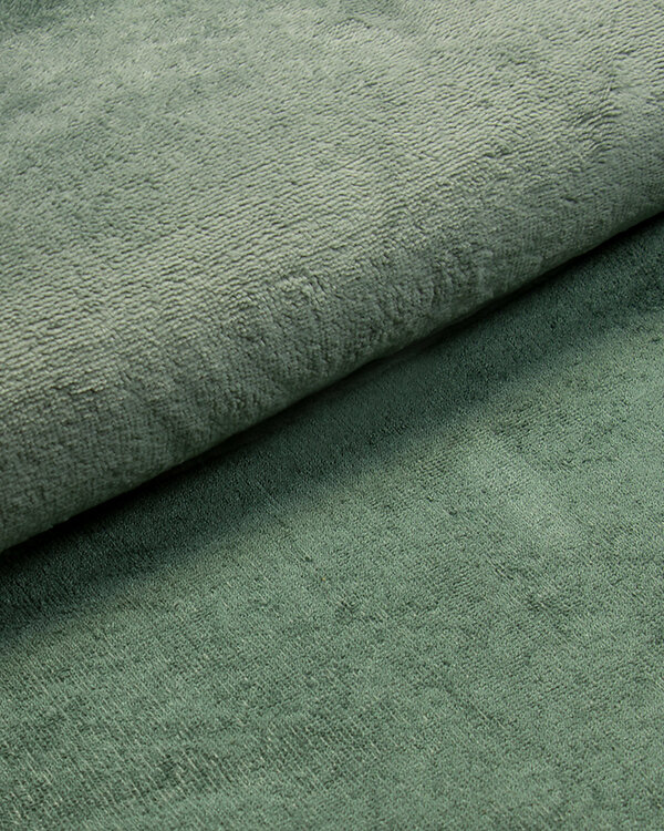 Tissu éponge bambou/coton - uni "Wellness" (vert jonc)