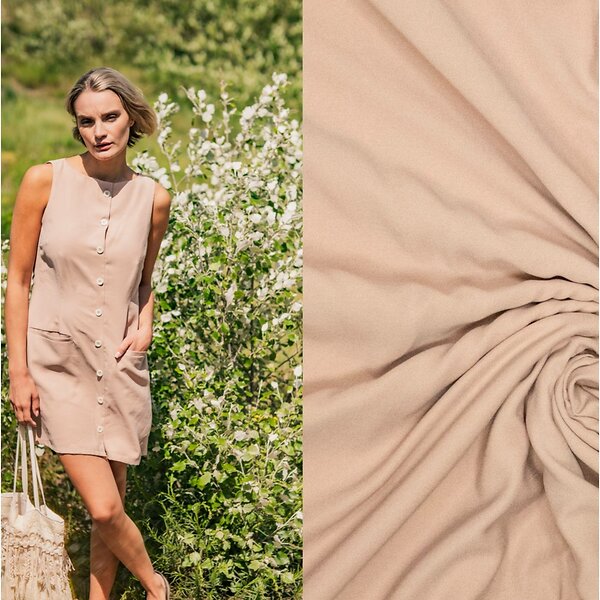 Viscose "Tencel Finish - Frankie/Fibre Mood" (beige foncé)