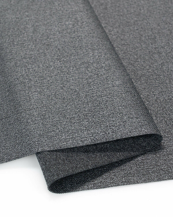 Heavy Canvas Baumwolle beschichtet “Raw used - lava" (schwarz)