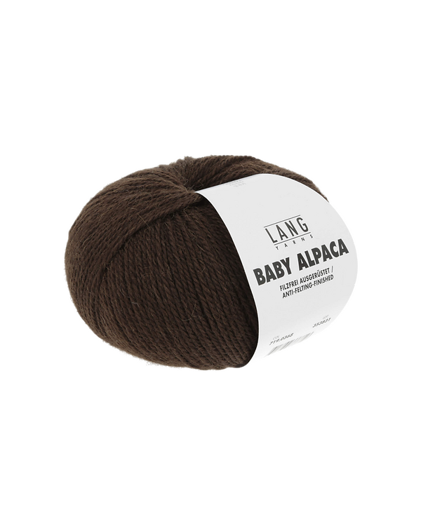 LANG Yarns BABY ALPACA - laine d'alpaga (0368/chocolat)