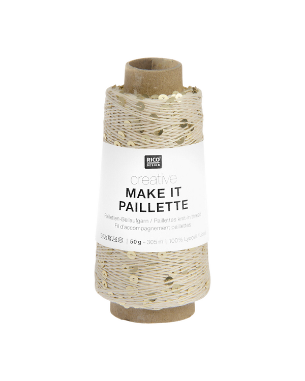Fil d’accompagnement - Rico Creative Make it Paillette (or)