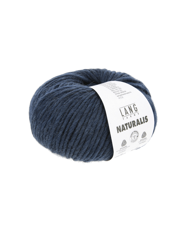LANG Yarns NATURALIS - laine mérinos (0010/bleu acier)