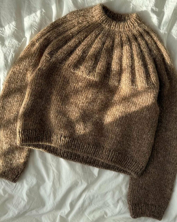 Modèle tricot pull "SUNDAY SWEATER" de PetiteKnit (français)