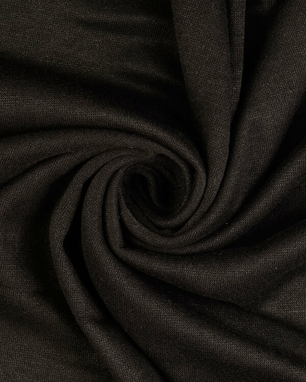 Fin tissu maille en viscose mélangée "Lielle" (noir)