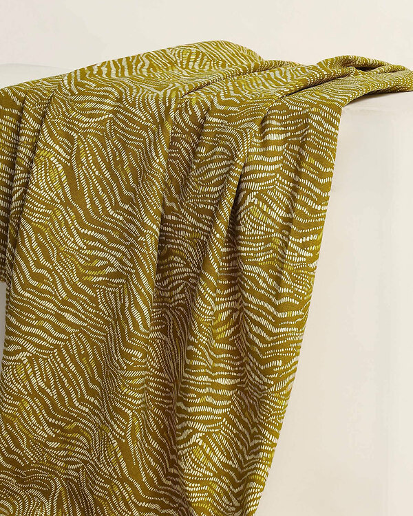 Lin/viscose "Sya - dreamy twilight" (olive clair-offwhite) de ATELIER BRUNETTE