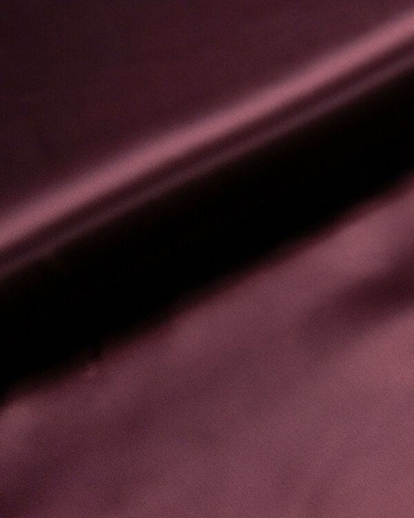 Tissu pour doublure viscose - uni satiné "Duchesse-Satin" (bordeaux)