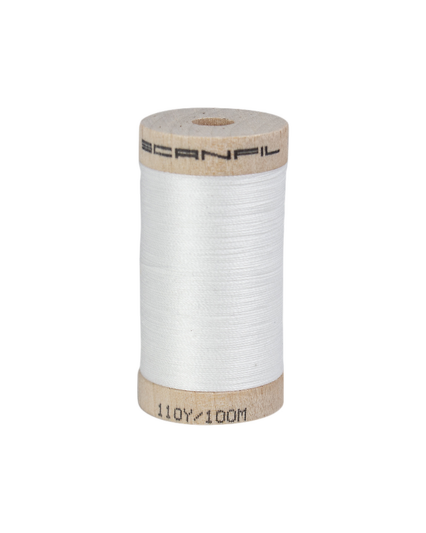 Fil à coudre - bio "organic cotton" bobine de 100 m (4800/blanc) de SCANFIL