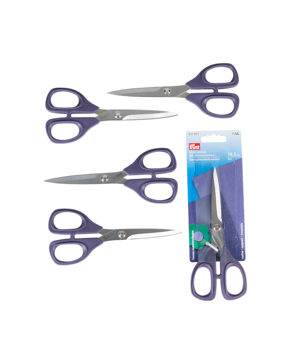 PRYM Ciseaux de couturière et de ménage "Profesional" (16.5 cm) - paquet avantage 5 pces