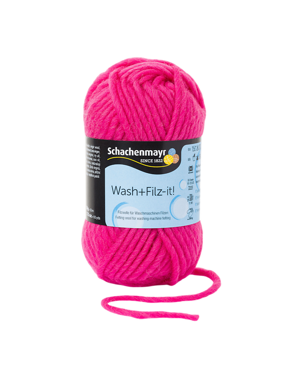 Laine à feutrer - "Wash+Filz-it!" (pink) de Schachenmayr