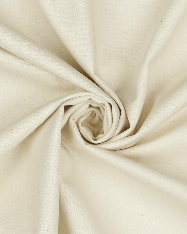 70 cm reste // Popeline de coton "Europe" (blanc cassé)