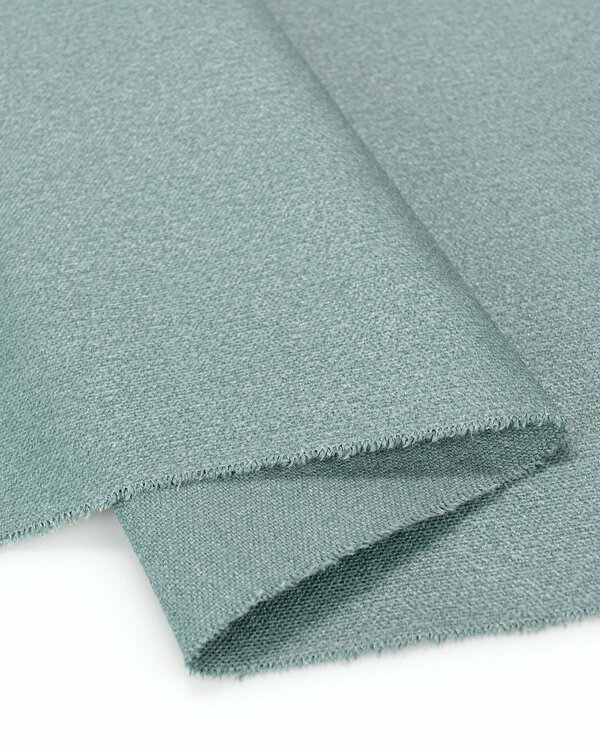 Heavy canvas - coton enduit "Raw Used - river" (bleu océan)