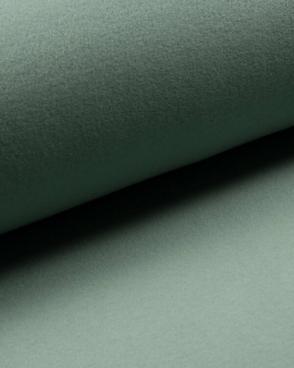 Fleece Bio-Baumwolle - "uni" (mint meliert)