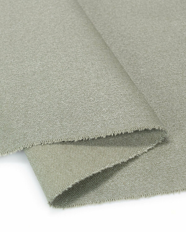 Heavy Canvas Baumwolle beschichtet “Raw used - leaf" (khaki)