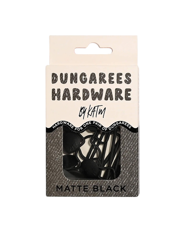 Kit pour salopettes "Dungarees Hardware Kit" (noir mat) de KYLIE AND THE MACHINE