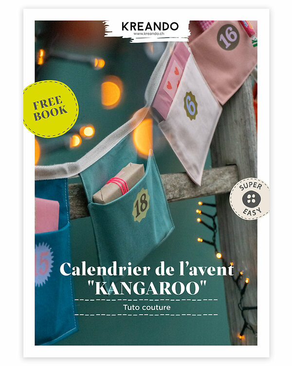 Tuto gratuit PDF - Couture - Calendrier de l'avent "KANGAROO" de KREANDO (français)