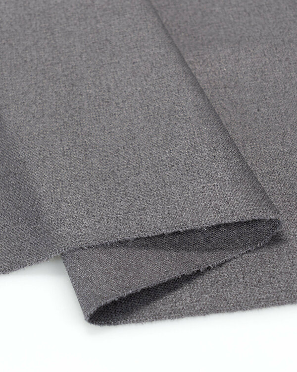 Heavy Canvas Baumwolle beschichtet “Raw used - charcoal" (schiefergrau)