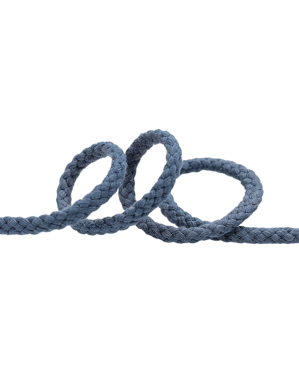Cordon en coton Ø 4 mm - unité de 1 m (jean foncé)