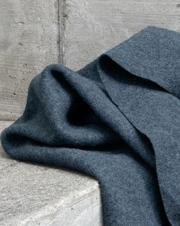 Laine bouillie "Samira" (bleu gris chiné)