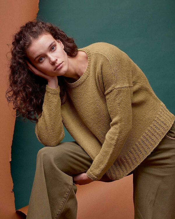 Ebook - Modèle tricot pullover "Amber Baby Alpaca 286-020" by LANG Yarns