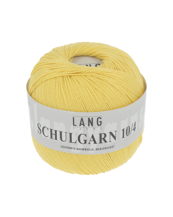 LANG Yarns SCHULGARN 10/4 – Coton classique (0013/jaune)