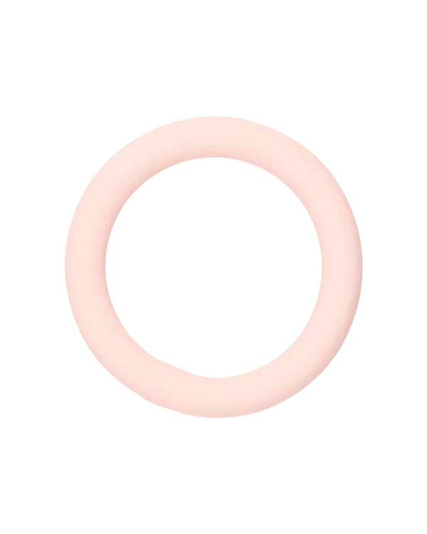 Anneau rond en métal - revêtement mat "Fashion" Ø 25 mm (rose pastel)